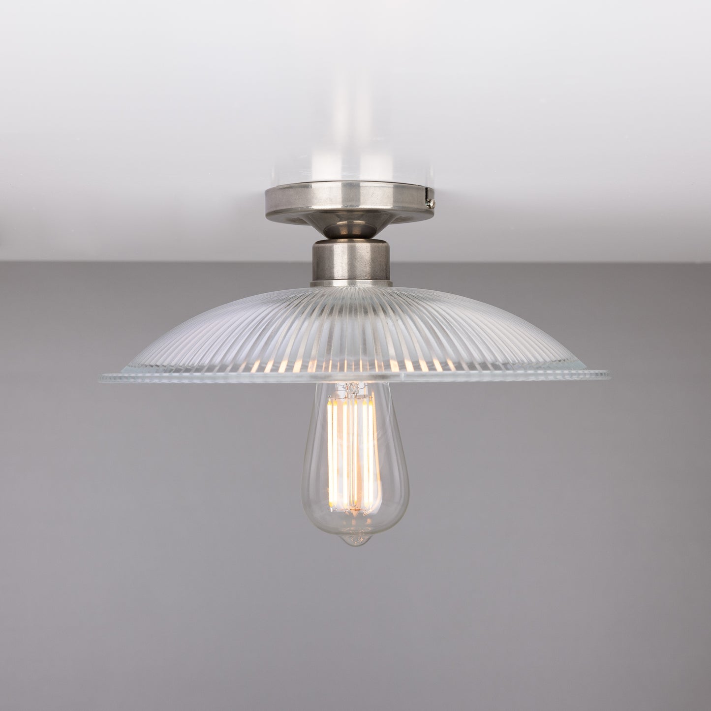 Plafonnier Calix Holophane en verre 30 cm