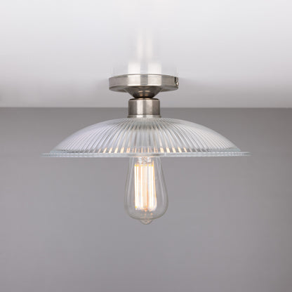 Plafonnier Calix Holophane en verre 30 cm