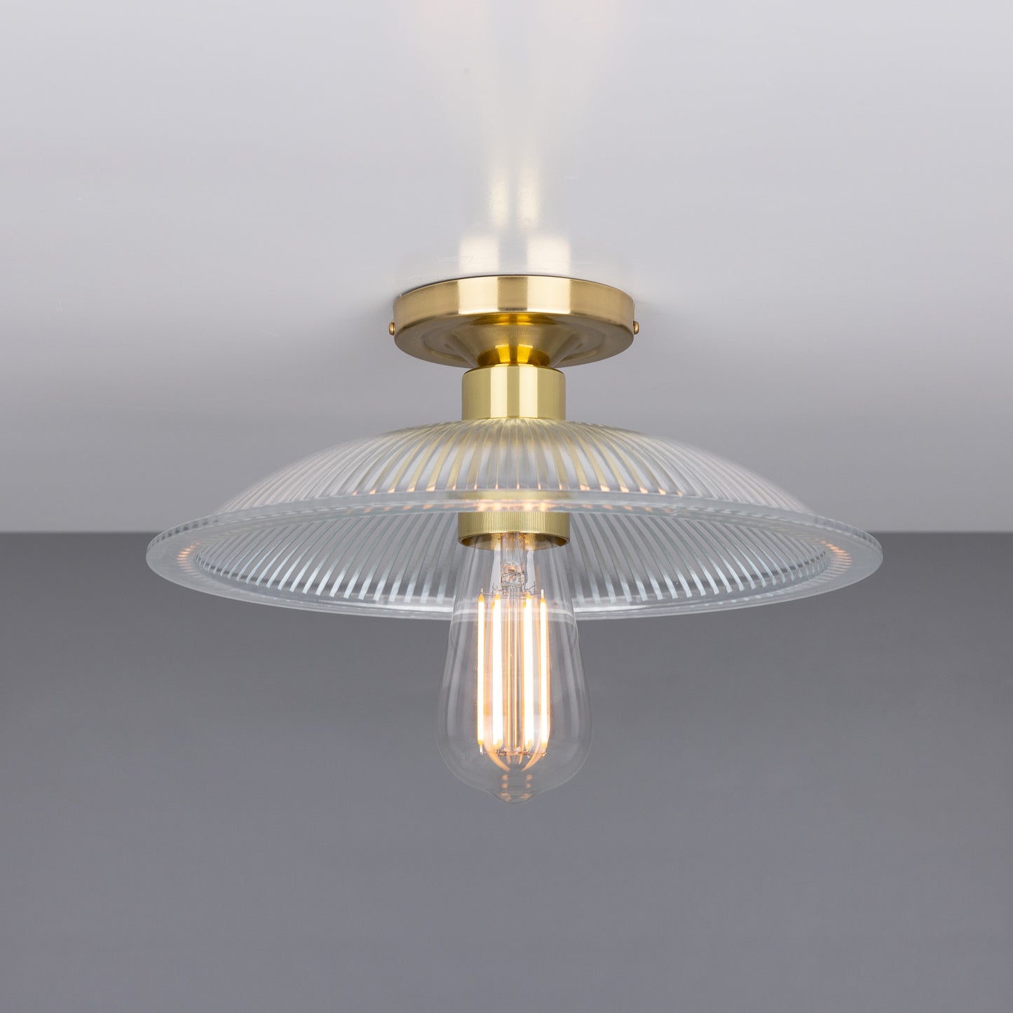Plafonnier Calix Holophane en verre 30 cm
