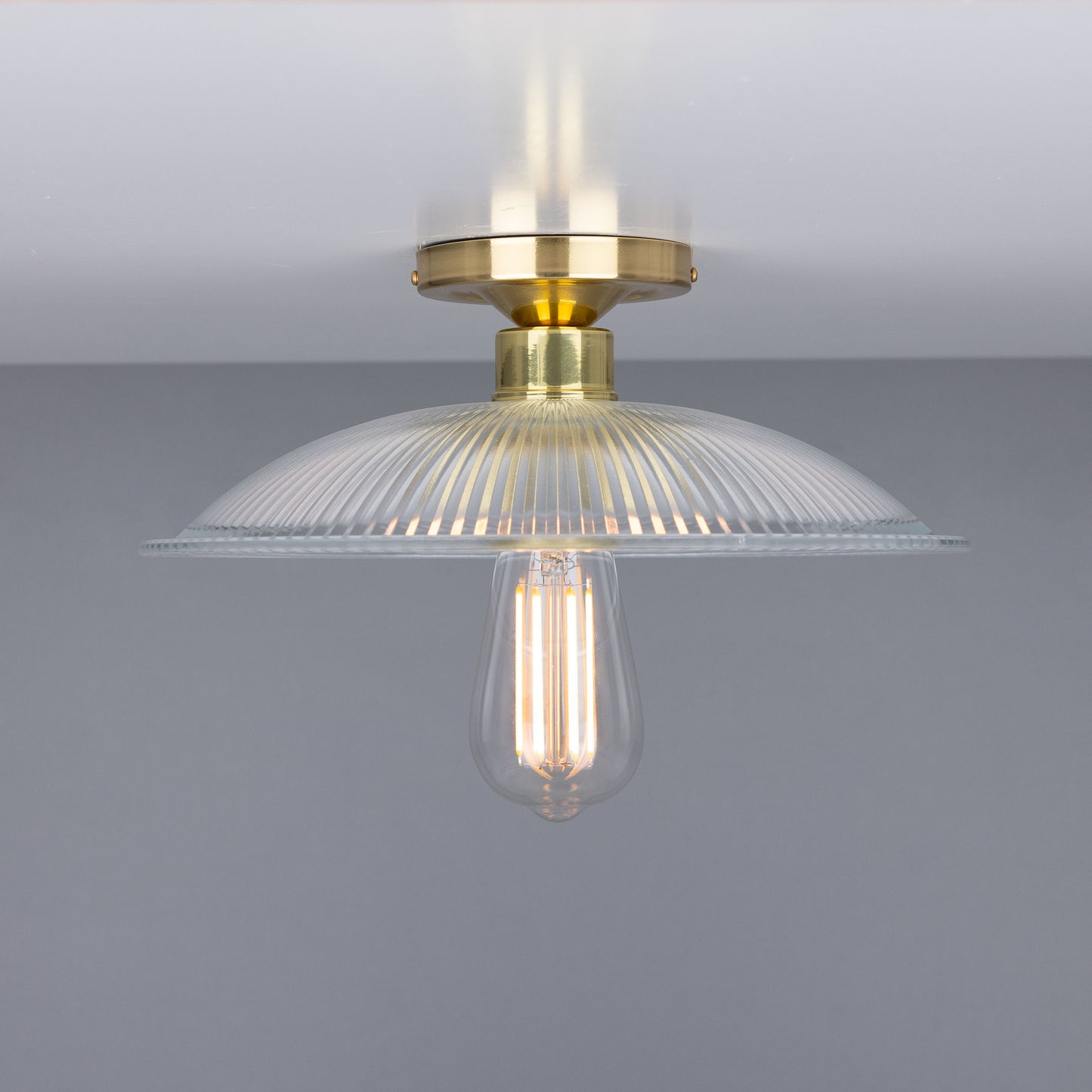 Plafonnier Calix Holophane en verre 30 cm