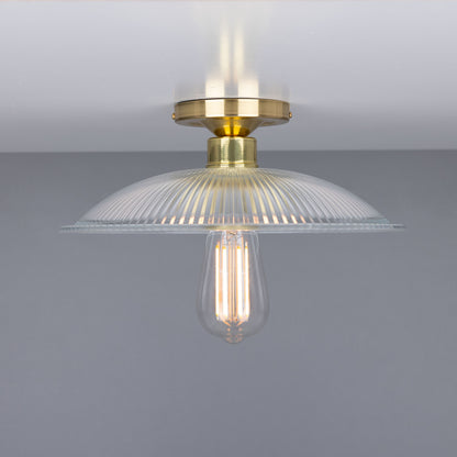 Plafonnier Calix Holophane en verre 30 cm