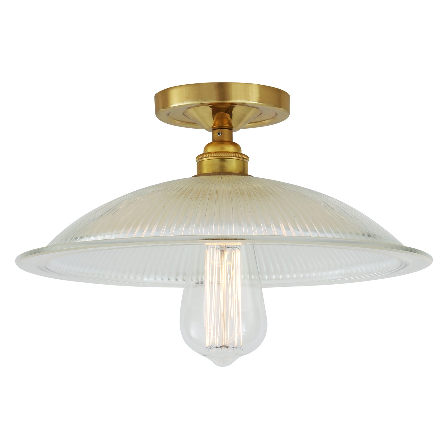 Plafonnier Calix Holophane en verre 30 cm