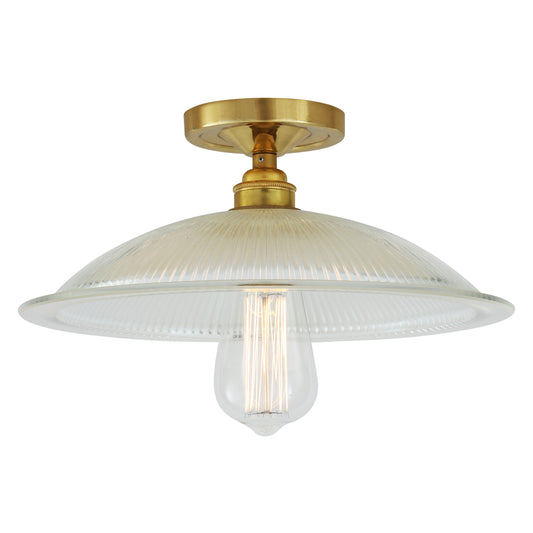 Plafonnier Calix Holophane en verre 30 cm