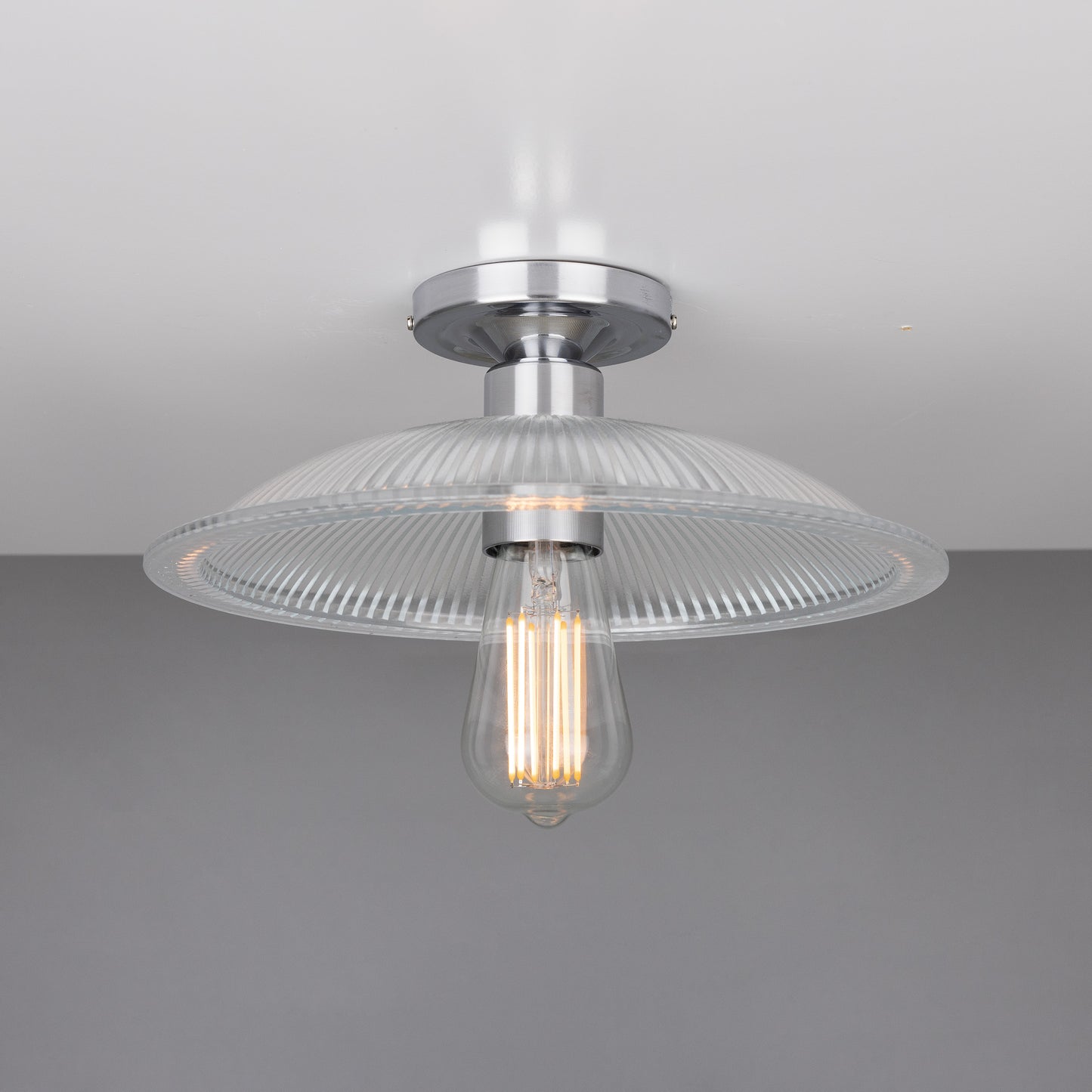 Plafonnier Calix Holophane en verre 30 cm