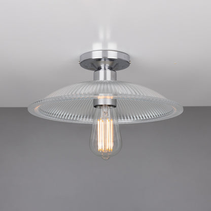Plafonnier Calix Holophane en verre 30 cm