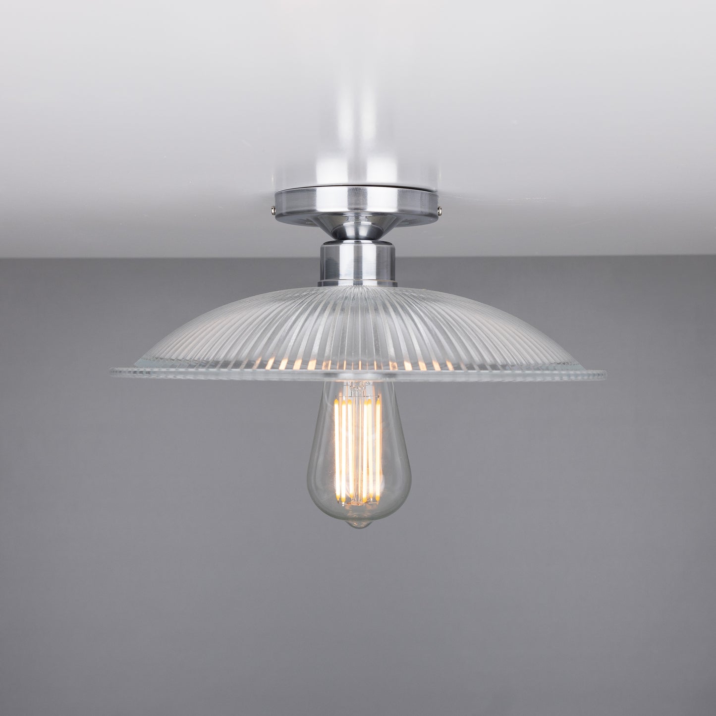 Plafonnier Calix Holophane en verre 30 cm