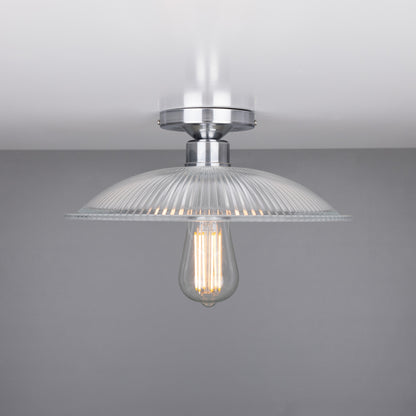 Plafonnier Calix Holophane en verre 30 cm