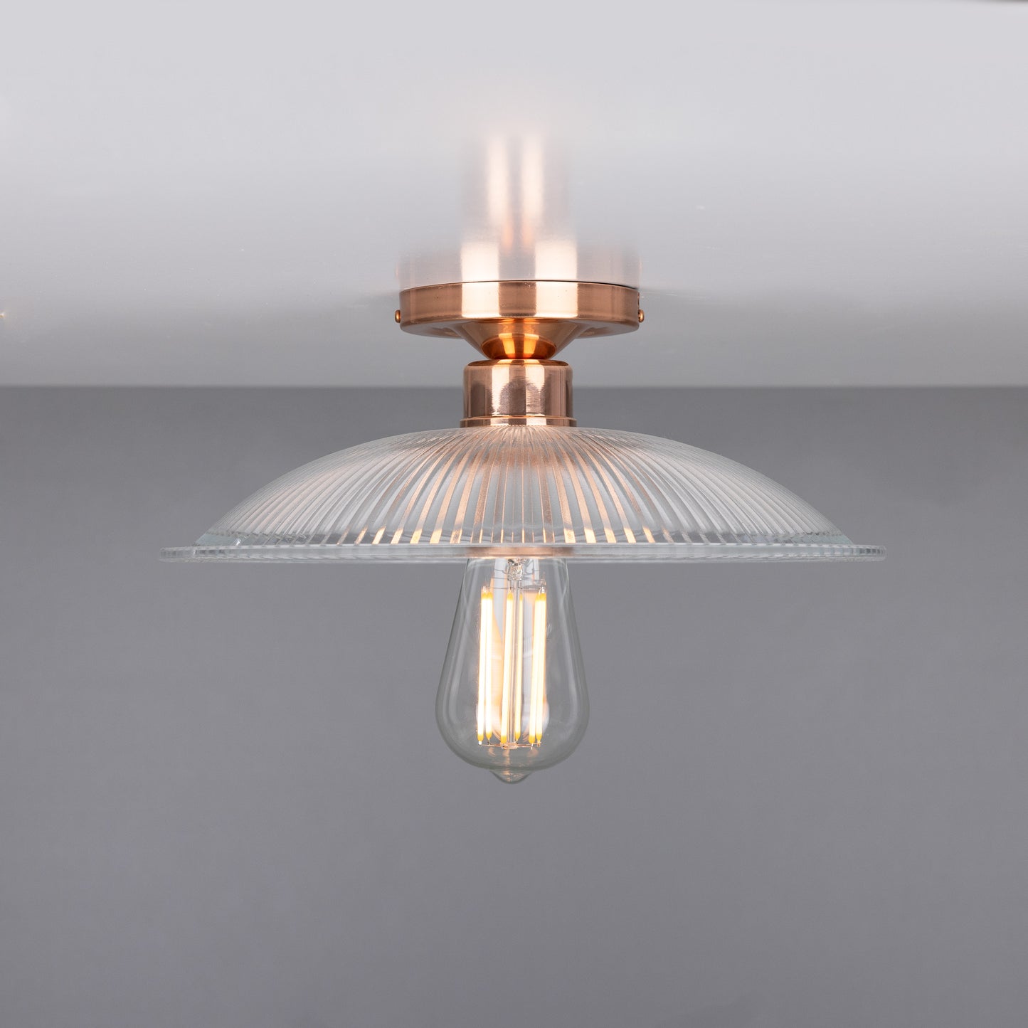 Plafonnier Calix Holophane en verre 30 cm