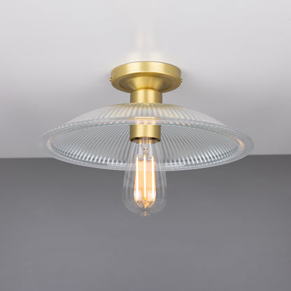 Plafonnier Calix Holophane en verre 30 cm