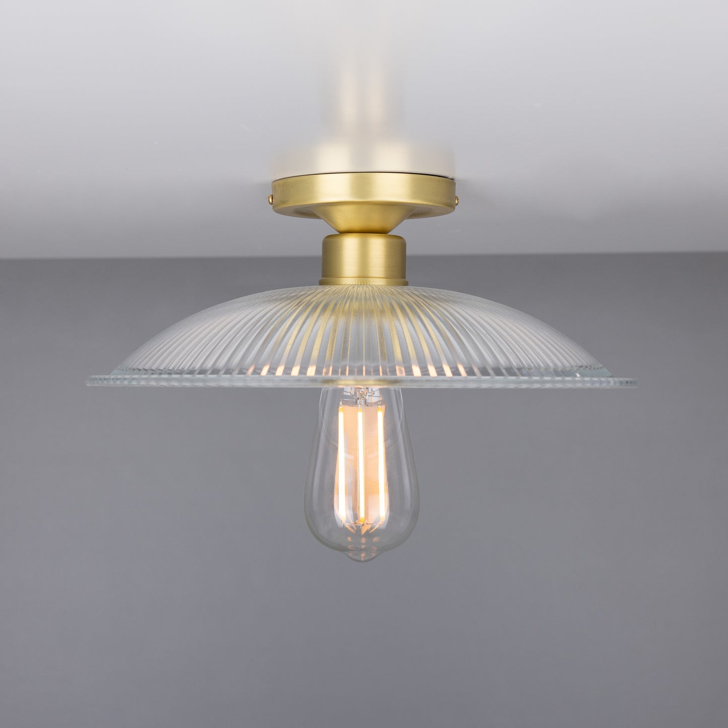 Plafonnier Calix Holophane en verre 30 cm