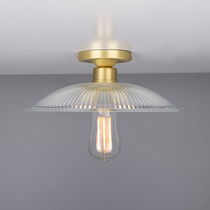 Plafonnier Calix Holophane en verre 30 cm