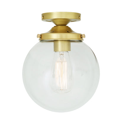 Plafonnier encastré Riad en verre transparent à globe