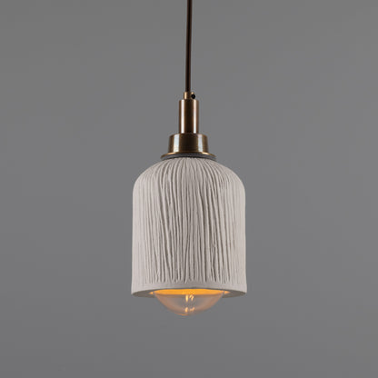 Osier Organic Ceramic Bathroom Pendant Light 11.5cm IP44