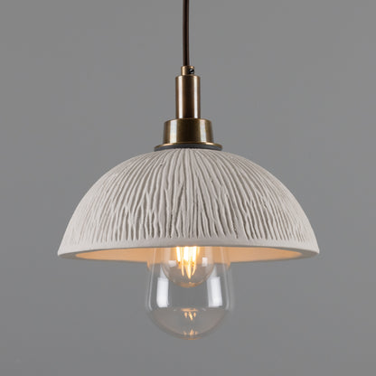 Kingii Ceramic Dome Bathroom Pendant Light 20cm IP44