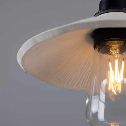 Pyrus Organic Ceramic Bathroom Pendant Light 28cm IP44