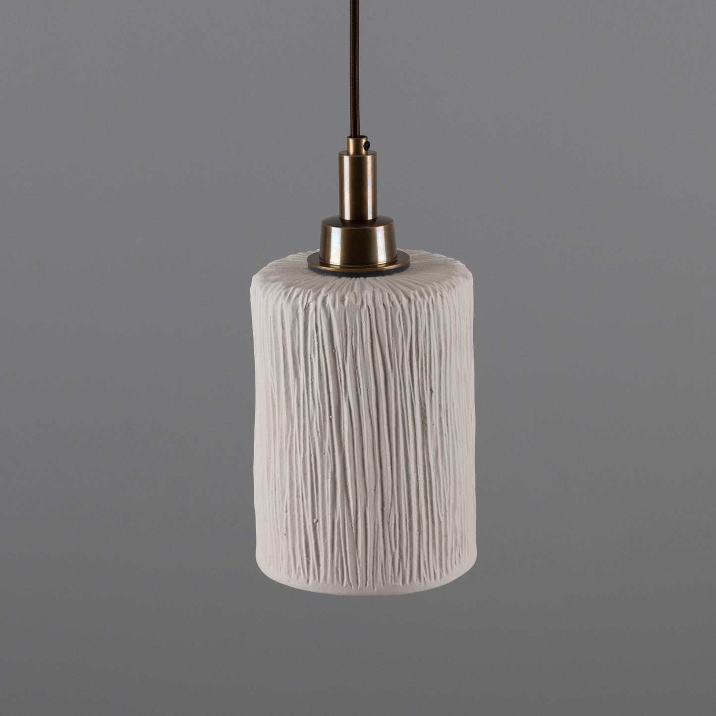 Suspension cylindrique en céramique organique Senna pour salle de bain, 12 cm, IP44