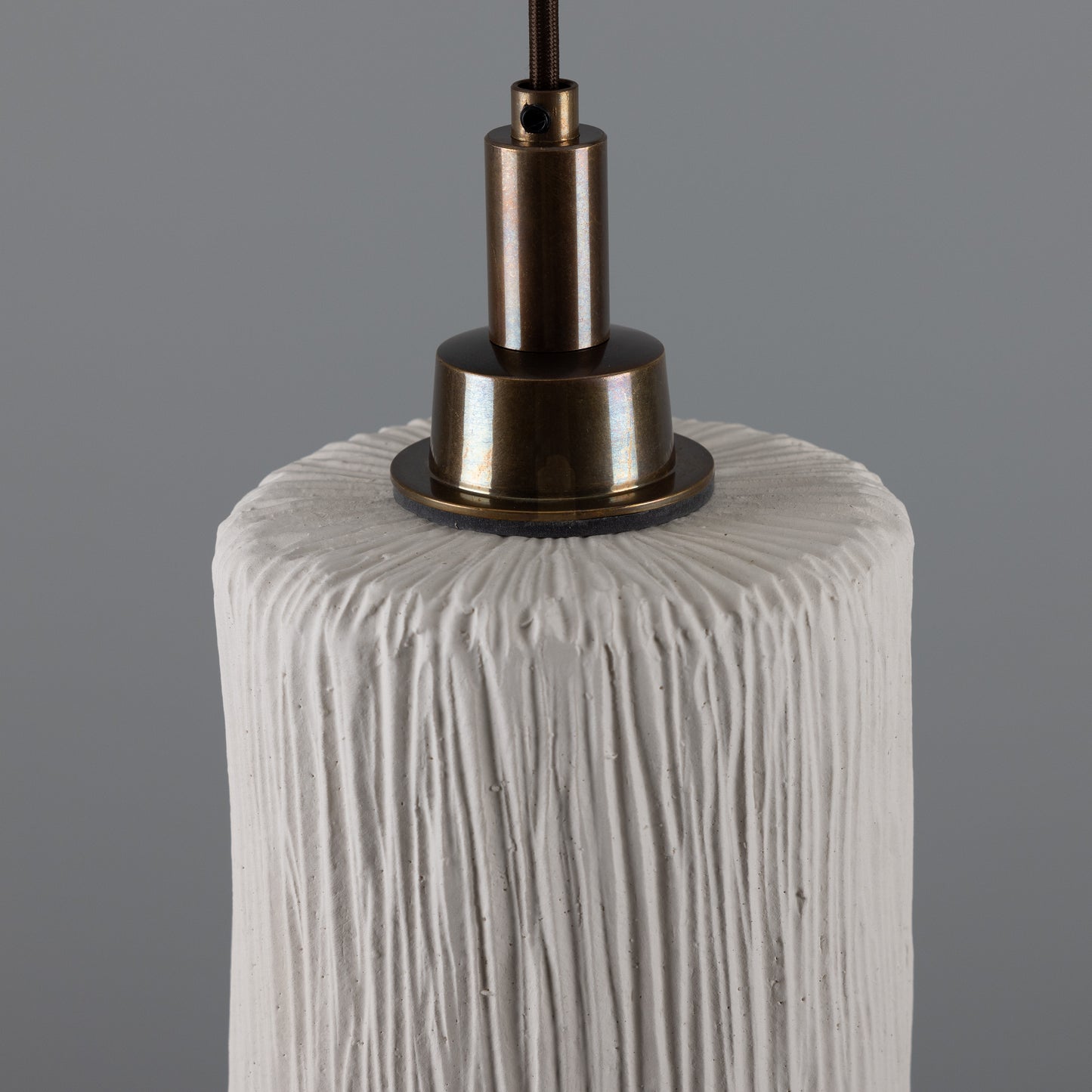 Suspension cylindrique en céramique organique Senna pour salle de bain, 12 cm, IP44
