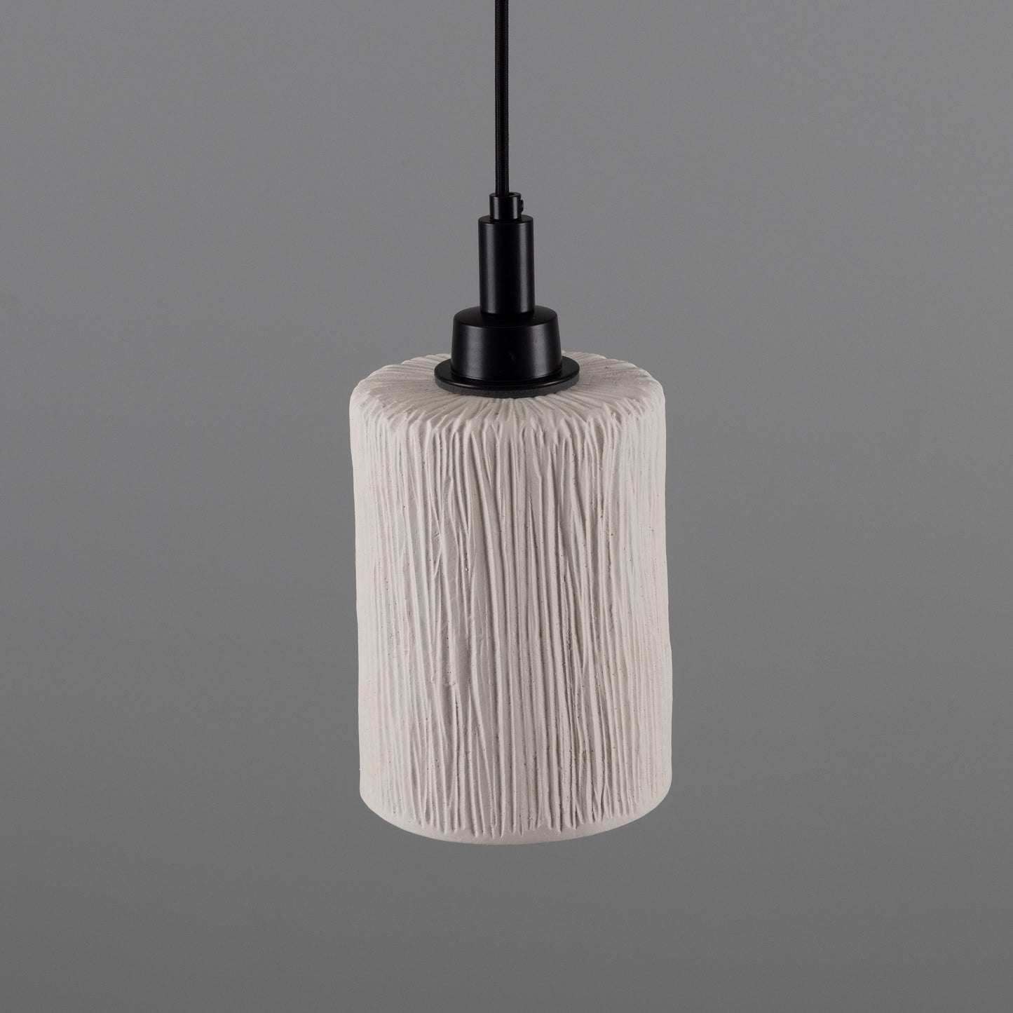 Suspension cylindrique en céramique organique Senna pour salle de bain, 12 cm, IP44