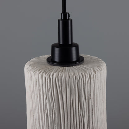 Suspension cylindrique en céramique organique Senna pour salle de bain, 12 cm, IP44