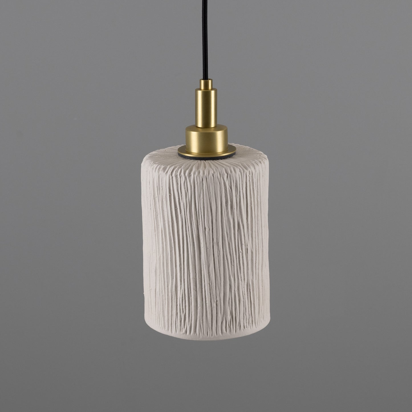Suspension cylindrique en céramique organique Senna pour salle de bain, 12 cm, IP44