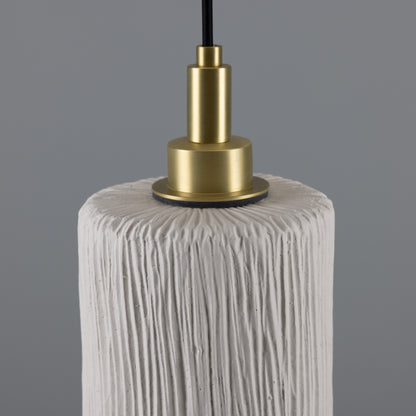 Suspension cylindrique en céramique organique Senna pour salle de bain, 12 cm, IP44