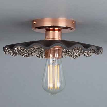 Kapok Organic Ceramic Ceiling Light 27cm