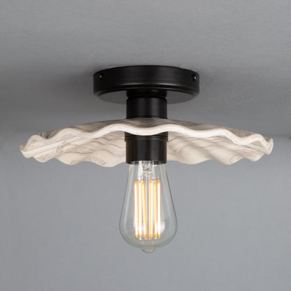 Kapok Organic Ceramic Ceiling Light 27cm