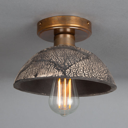 Plafonnier dôme en céramique organique Kauri 20 cm
