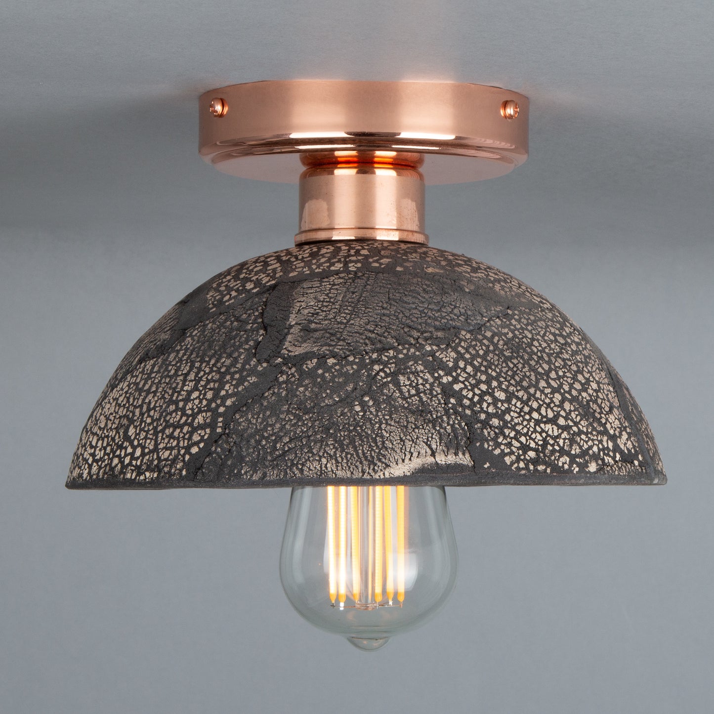 Kauri Organic Ceramic Dome Ceiling Light 20cm