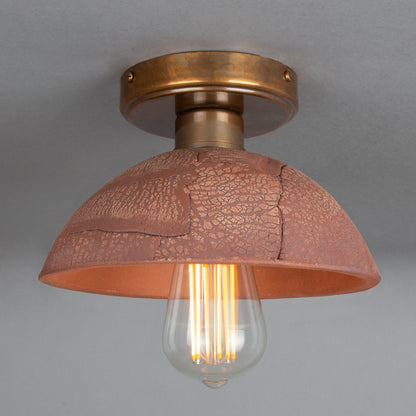 Kauri Organic Ceramic Dome Ceiling Light 20cm