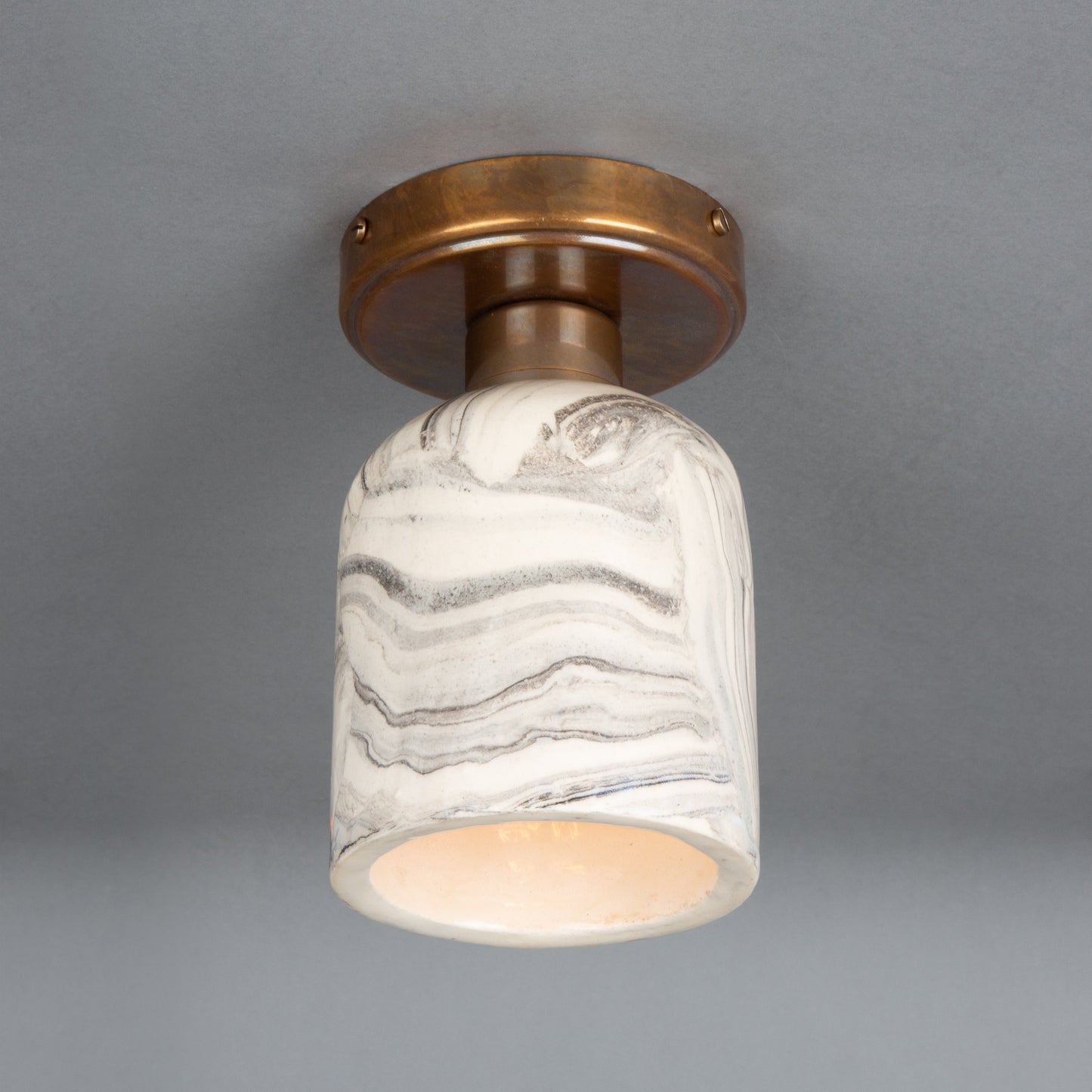 Plafonnier Osier en céramique organique 11,5 cm