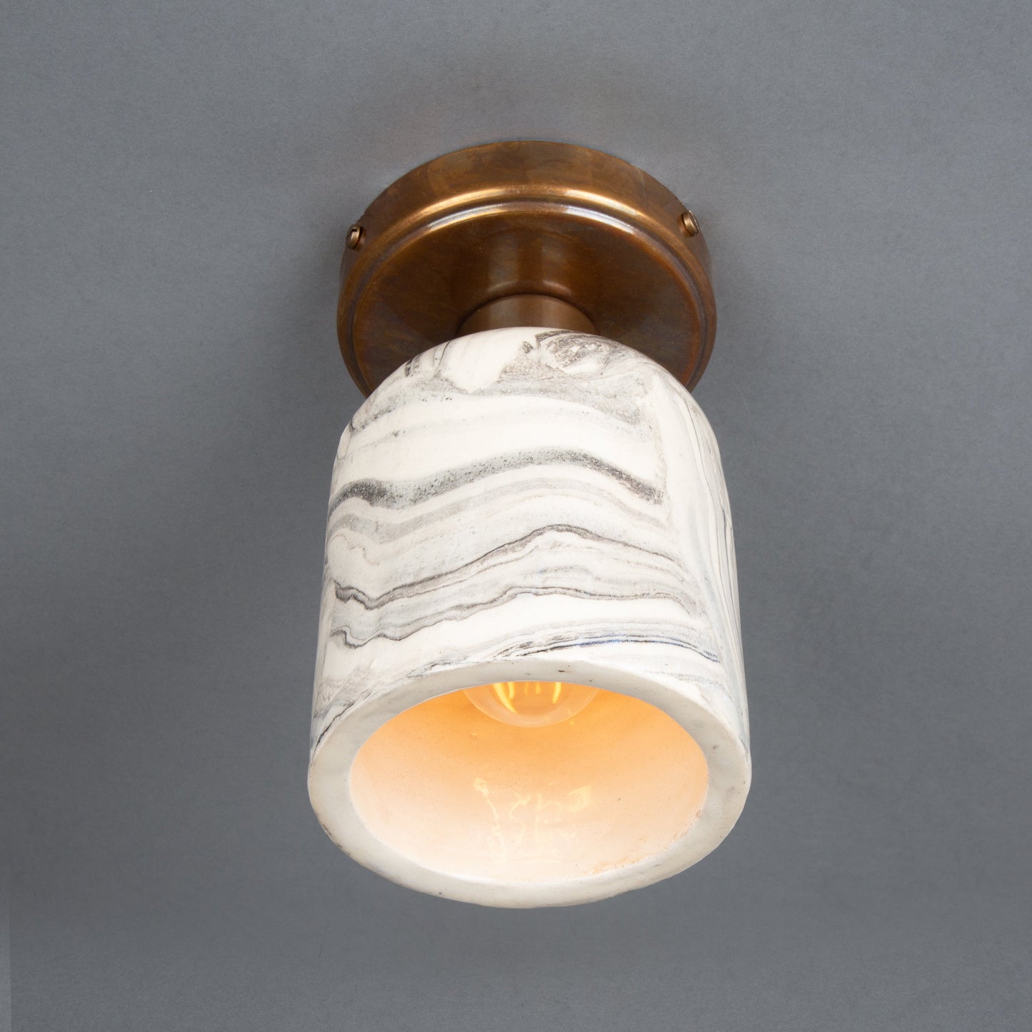 Plafonnier Osier en céramique organique 11,5 cm