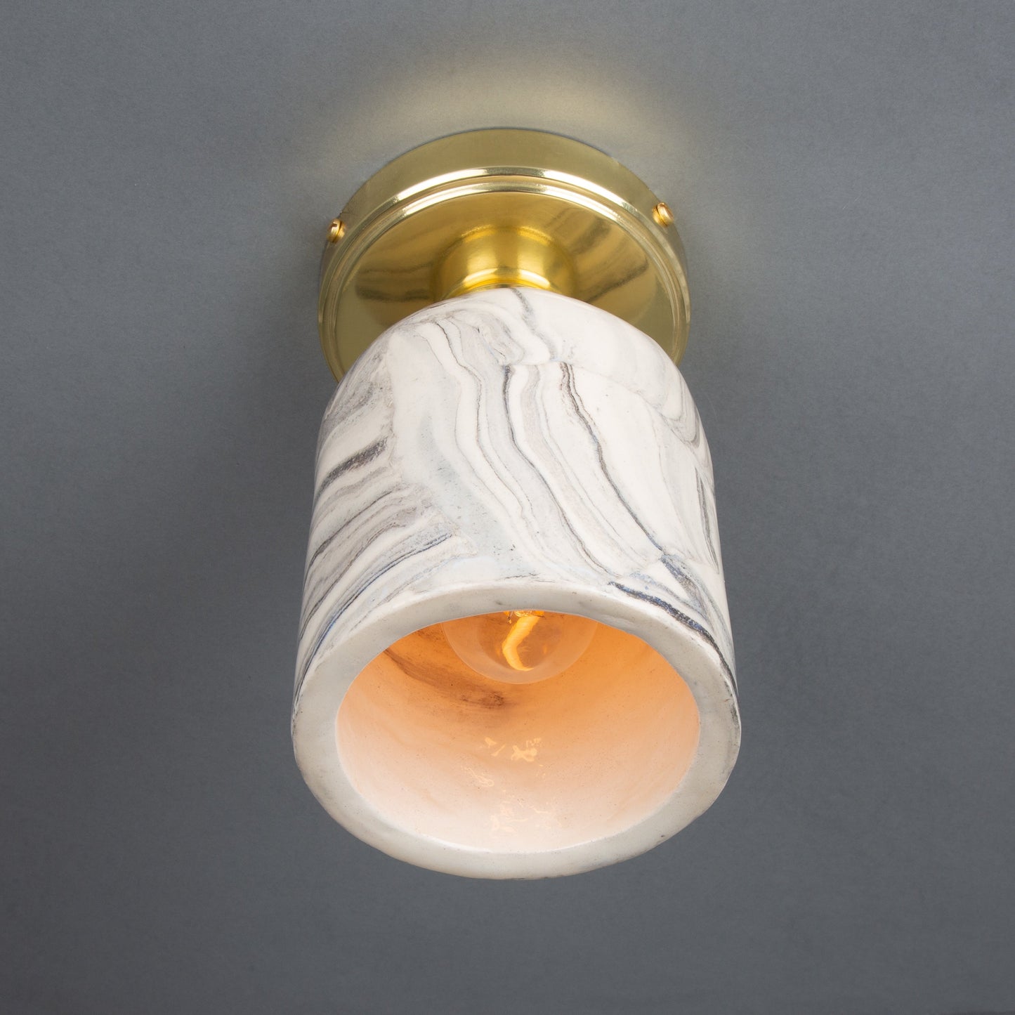 Plafonnier Osier en céramique organique 11,5 cm