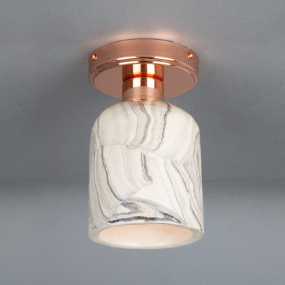 Plafonnier Osier en céramique organique 11,5 cm