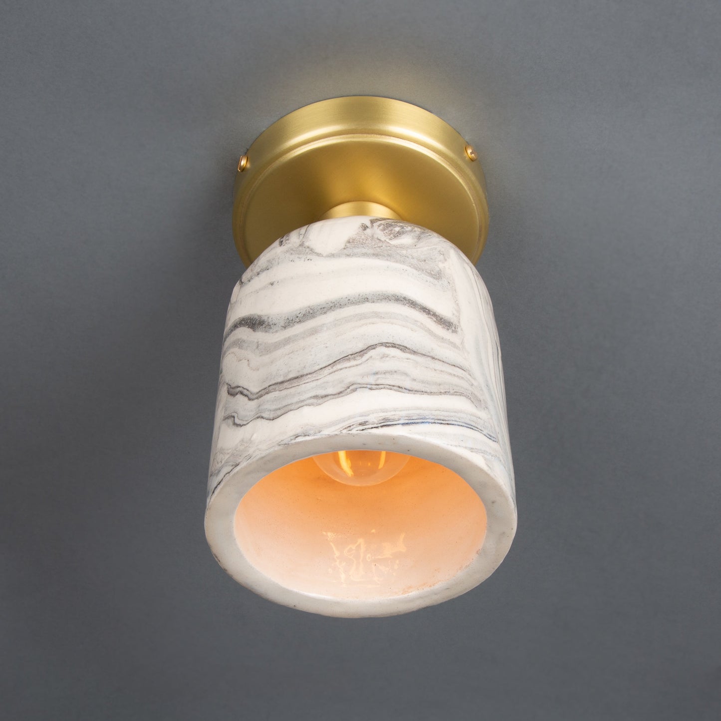 Plafonnier Osier en céramique organique 11,5 cm