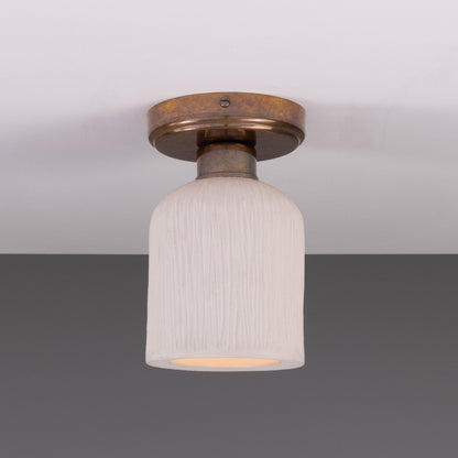 Plafonnier Osier en céramique organique 11,5 cm