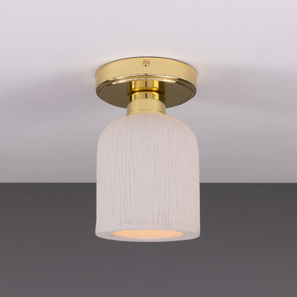 Plafonnier Osier en céramique organique 11,5 cm