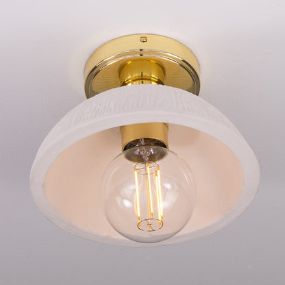 Kauri Organic Ceramic Dome Ceiling Light 20cm