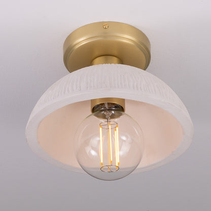 Kauri Organic Ceramic Dome Ceiling Light 20cm