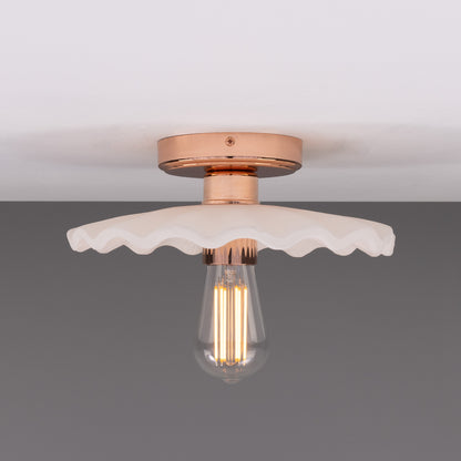 Kapok Organic Ceramic Ceiling Light 27cm