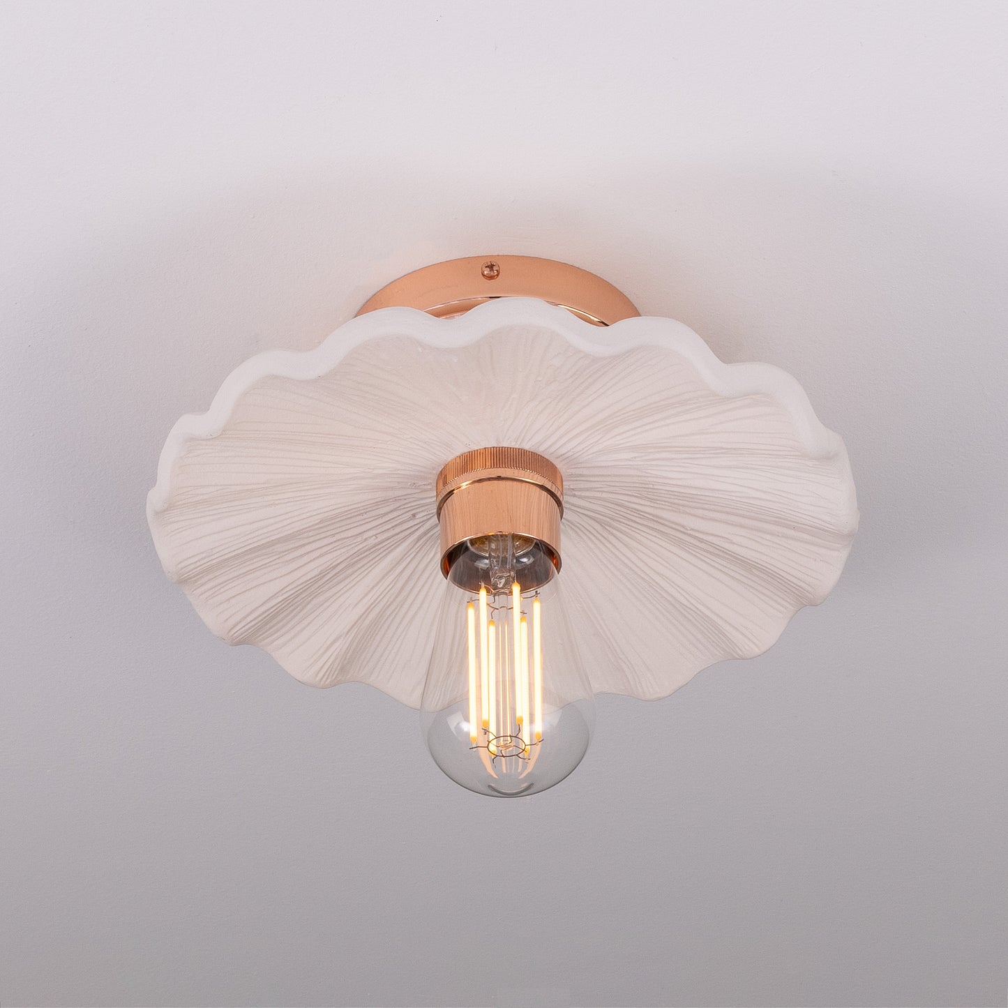 Kapok Organic Ceramic Ceiling Light 27cm