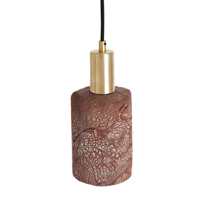 Senna Organic Ceramic Cylinder Pendant Light 12cm