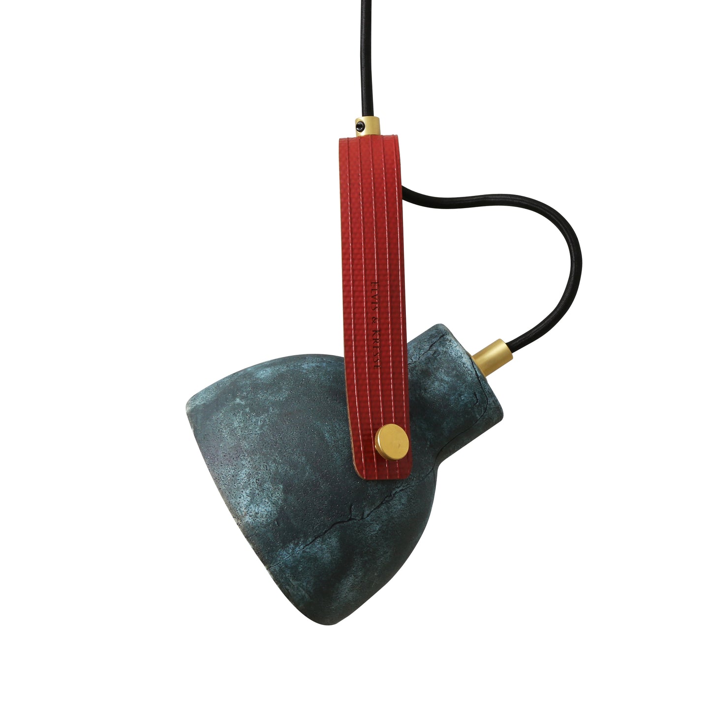 Pendentif en céramique Pera avec sangle de tuyau d'incendie récupérée