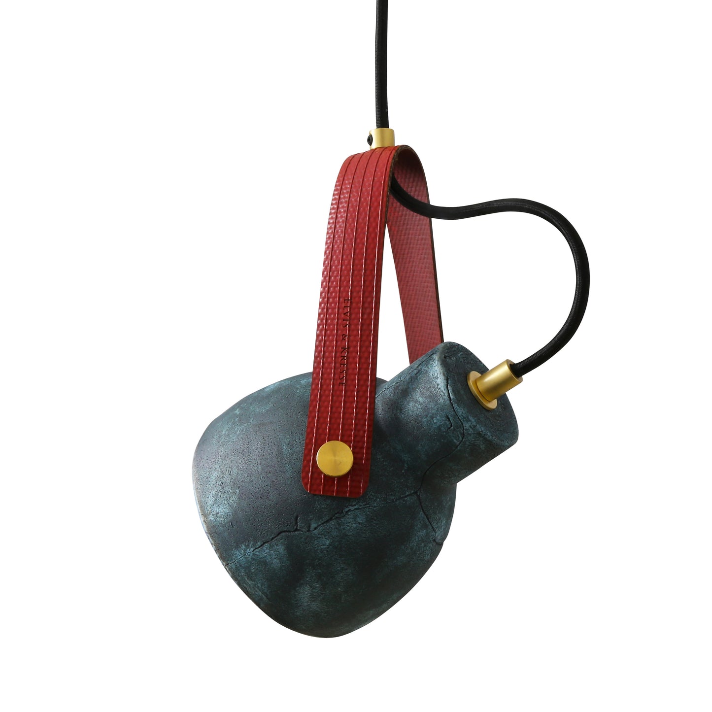 Pendentif en céramique Pera avec sangle de tuyau d'incendie récupérée