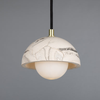 Suspension Ferox en petit dôme céramique 14 cm
