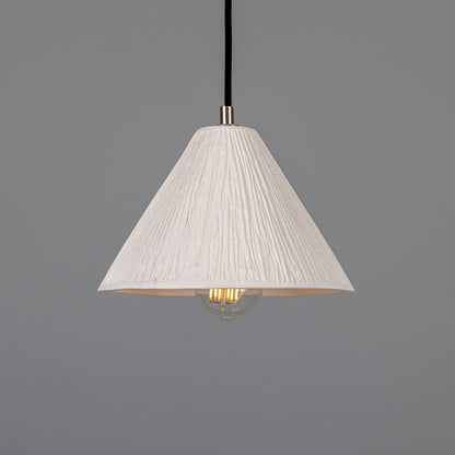 Tilia Organic Ceramic Cone Pendant Light 28cm