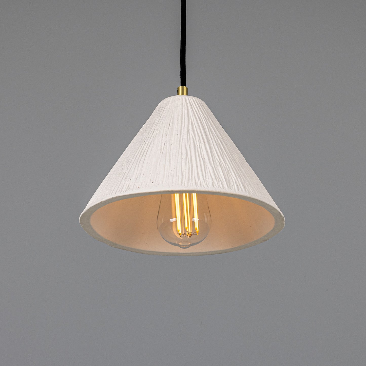 Tilia Organic Ceramic Cone Pendant Light 28cm