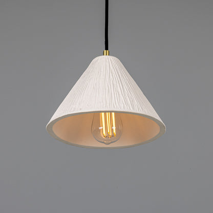 Tilia Organic Ceramic Cone Pendant Light 28cm