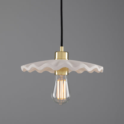 Kapok Organic Ceramic Pendant Light 27cm