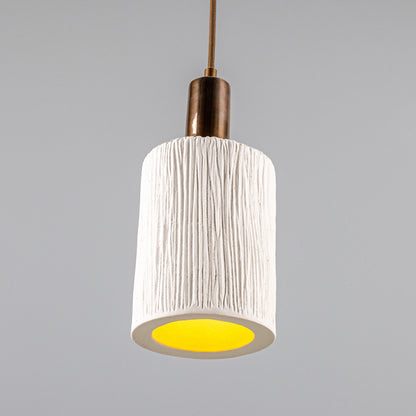 Senna Organic Ceramic Cylinder Pendant Light 12cm
